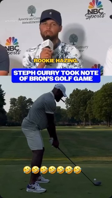 未来可期⛳️詹姆斯转库里采访：我在努力打磨高尔夫 给我点时间